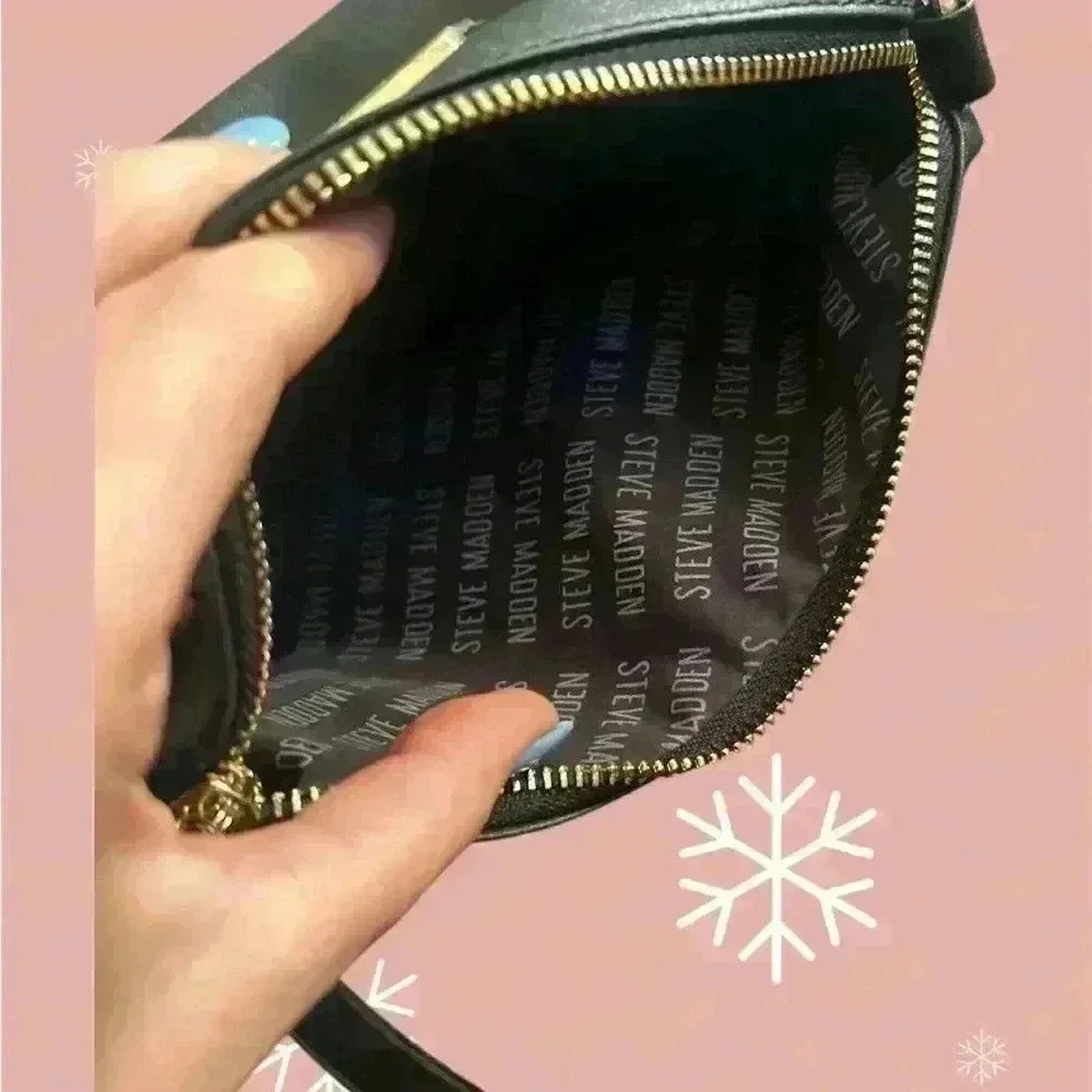 Steve Madden leather zip up make up case - Picture 4 of 6